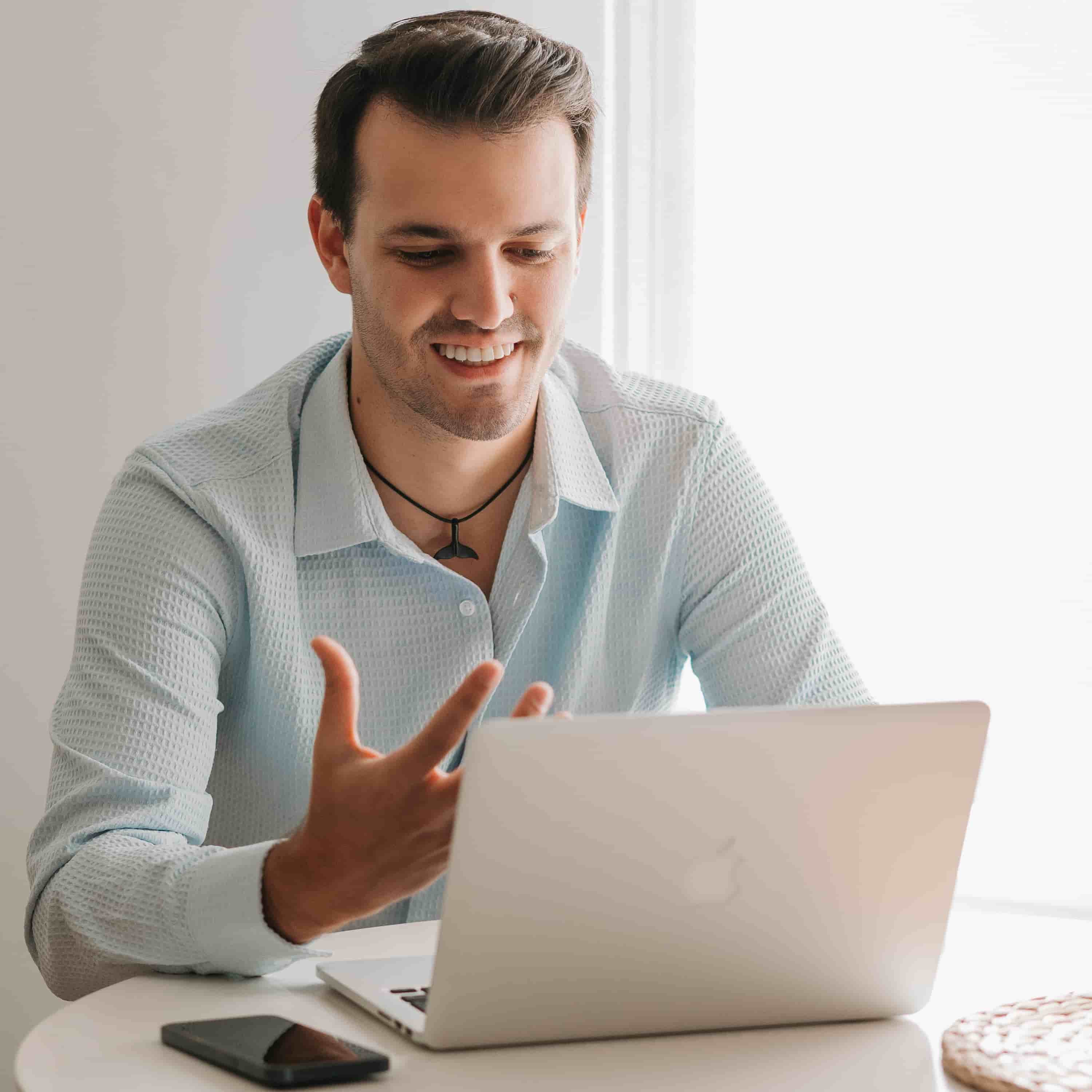 A photo of Javier Piqueras working
